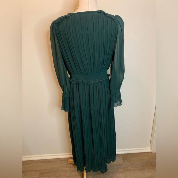 Zara Dark Green Long Sleeve Dress - Picture 4 of 7